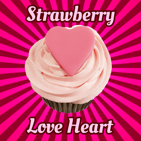 Strawberry flavour buttercream heart cupcake valentine's day 